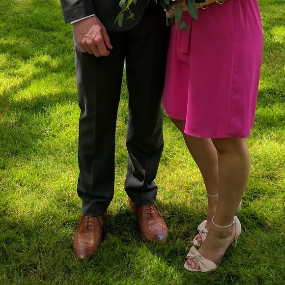 Steve Madden Blush Pink Nubuck Leather Bow Stiletto Heels 7.5 - Picture 14 of 14